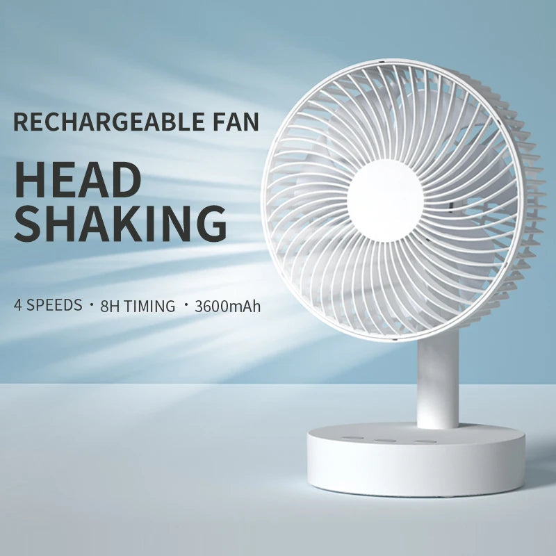 Adjustable Desktop Table Folding Portable Fan with Strong Wind